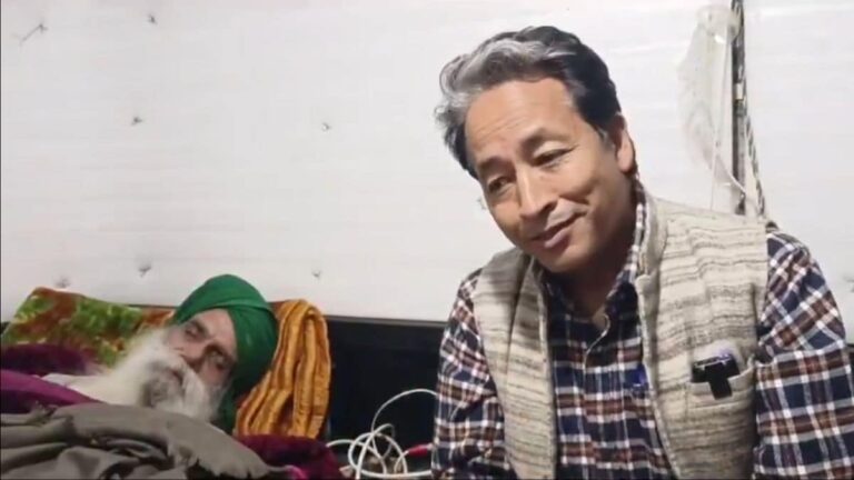 Climate Activist Sonam Wangchuk Meets Fasting Farmer Leader Jagjit Dallewal