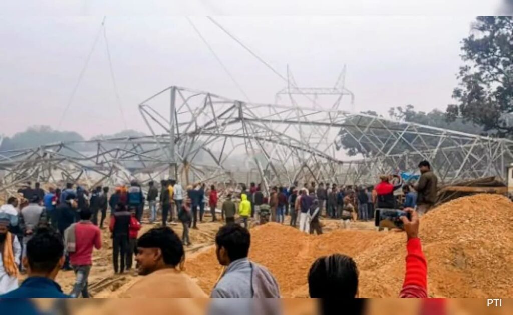 5 Workers Injured In Transmission Tower Collapse In UP's Prayagraj