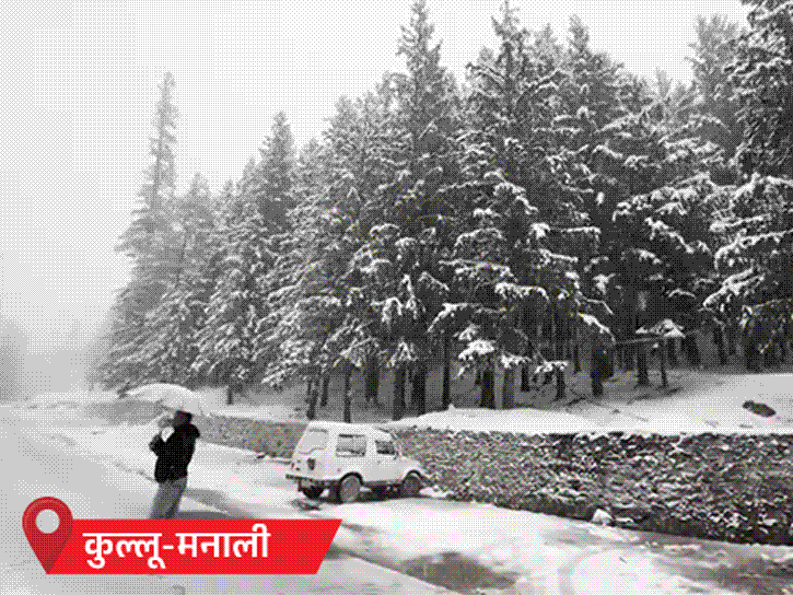 हिमाचल में बर्फबारी, 3 NH समेत 223 सड़कें बंद:9 राज्यों में कोहरा, हरियाणा में विजिबिलिटी 10m, दिल्ली में 100m; राजस्थान में बारिश के आसार