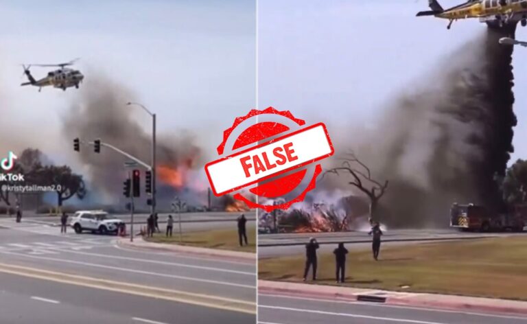 Truth Behind Viral Video Of Helicopter Extinguishing Fire In Jaipur