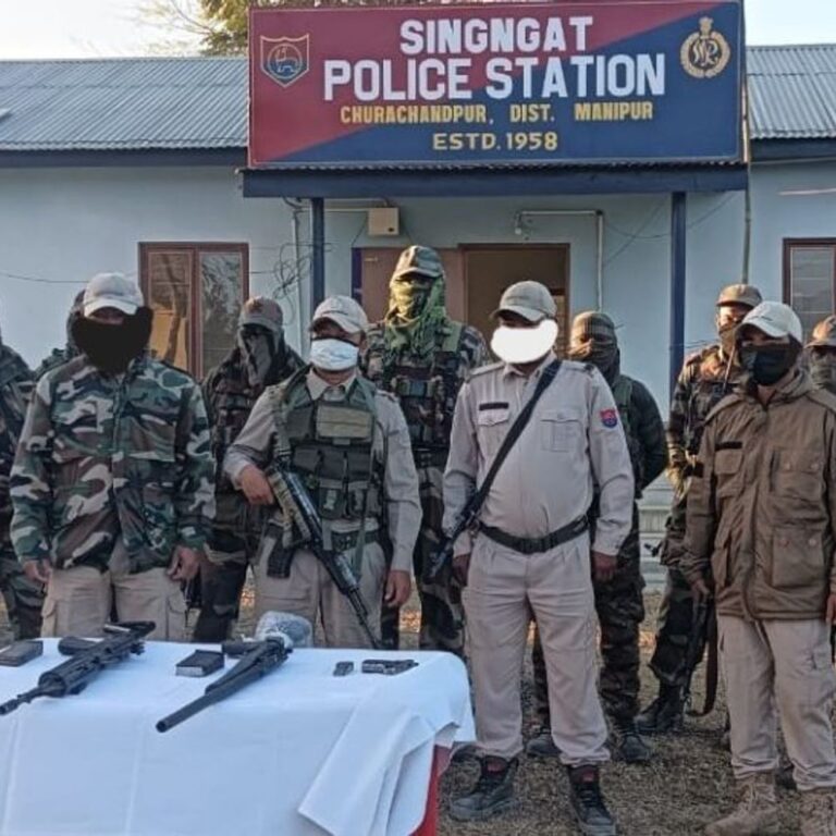 मणिपुर में सुरक्षाबलों ने 4 बंकर नष्ट किए:5 दिनों से सेना-पुलिस का जॉइंट सर्च ऑपरेशन; 9 हथियार, गोला-बारूद बरामद