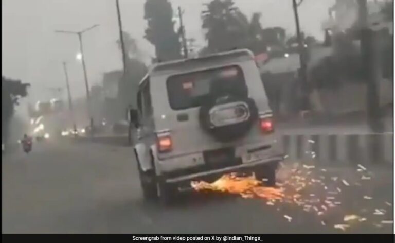 Motorcyclist Dies After Being Dragged Under SUV In UP's Sambhal
