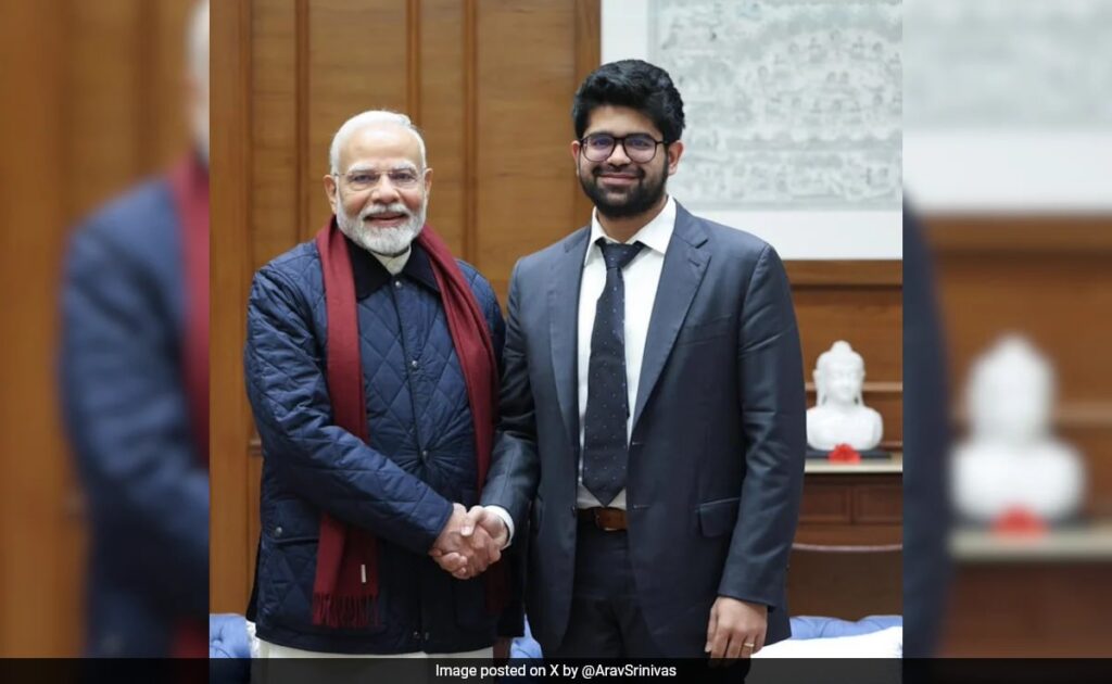 "Doing Great Work": PM After Meeting Perplexity AI CEO Aravind Srinivas