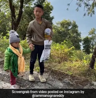 "Mithai Khayenge?": Sikkim Boy's Kind Gesture Leaves Internet Teary-Eyed