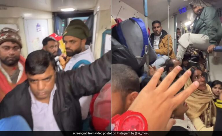 Videos: Overcrowded Trains, No Place To Stand On Way To Maha Kumbh