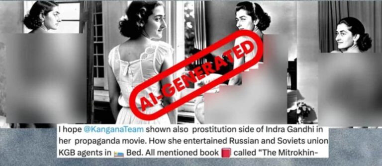Fact Check: AI-Generated Images Of Former PM Indira Gandhi's Attire Viral