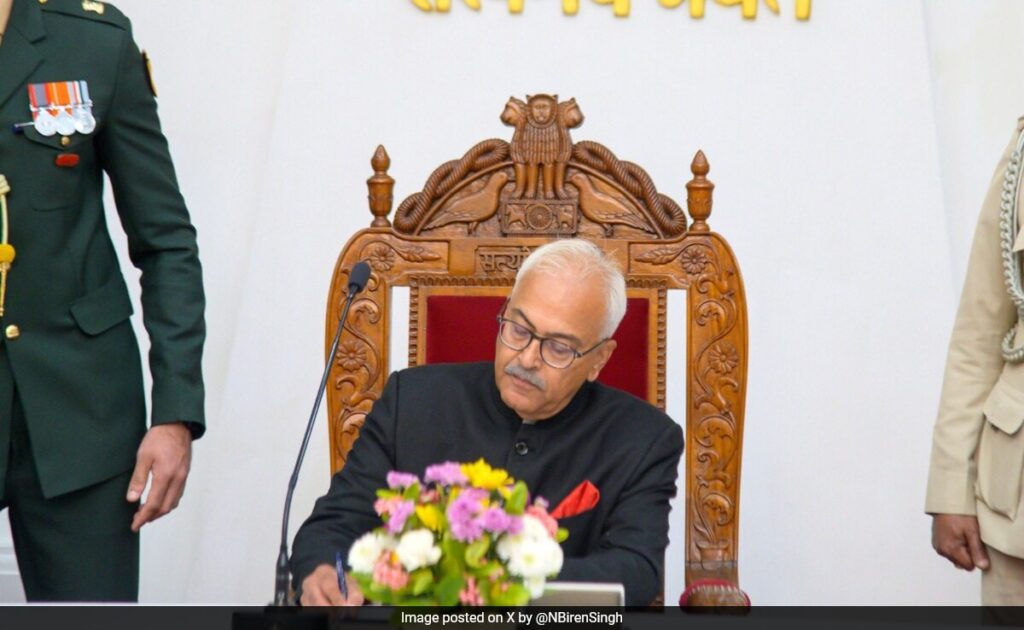 Ajay Kumar Bhalla Sworn In As Manipur Governor