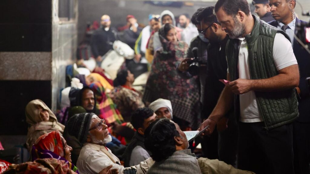 'Disease Burden, Biting Cold': Rahul Gandhi Meets AIIMS Patients' Families
