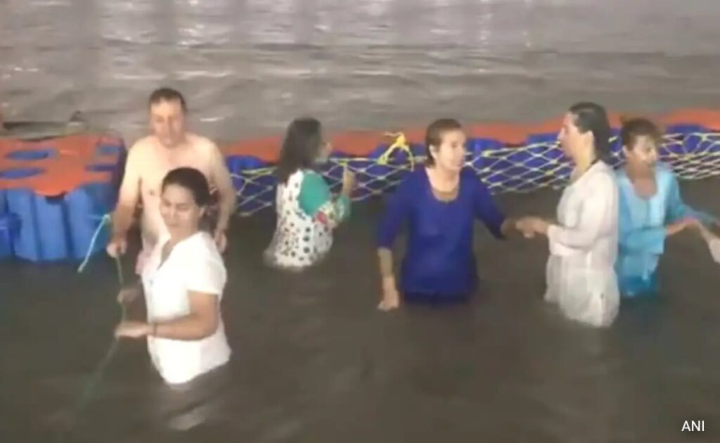 "Water Is Cold But...": Foreigners Take Holy Dip As Maha Kumbh Begins