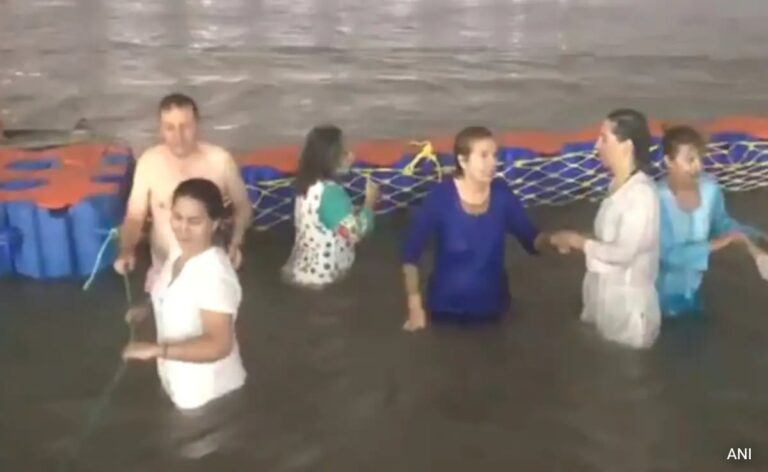 "Water Is Cold But...": Foreigners Take Holy Dip As Maha Kumbh Begins