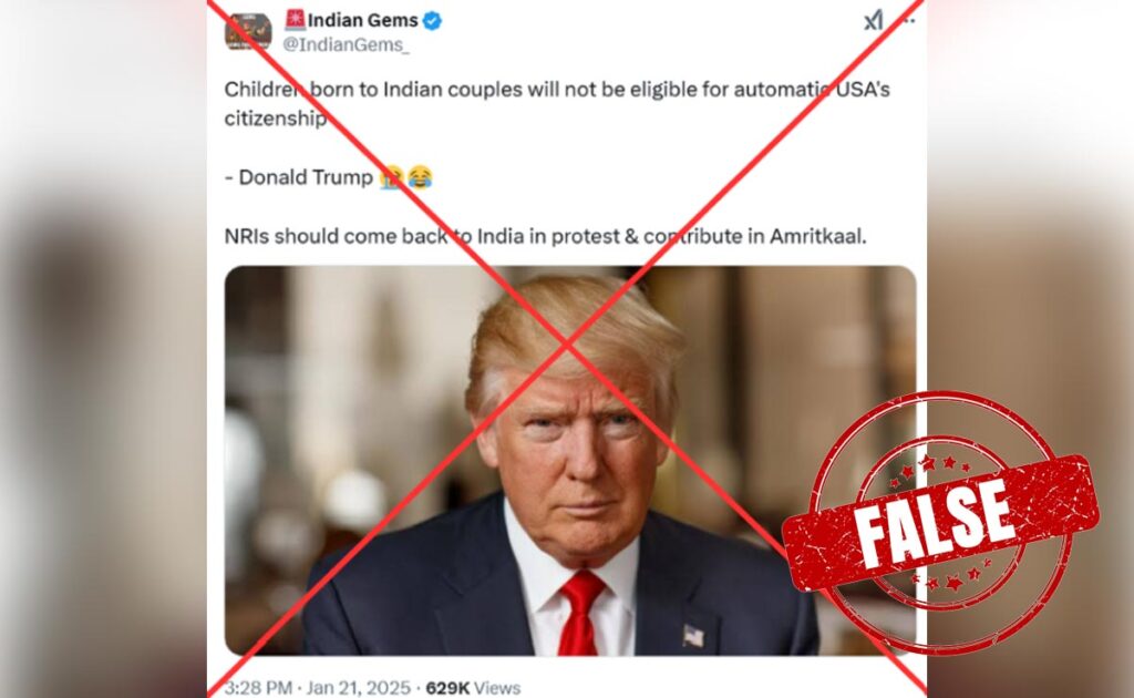 Fact Check: Does Trump's Citizenship Order Specifically Targets Indians?