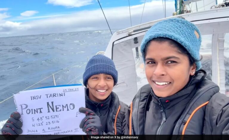 2 Indian Navy Women Officers Cross Point Nemo, Earth's Most Remote Location
