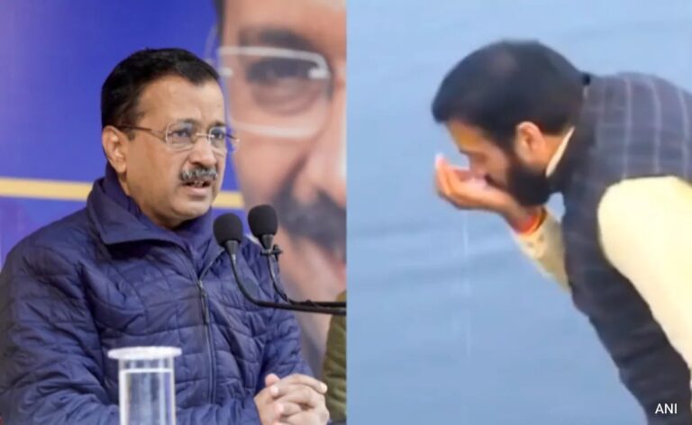Arvind Kejriwal Says Haryana Chief Minister "Spat Out" Yamuna Water