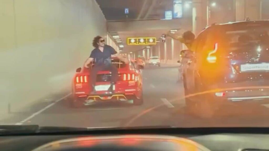 Vlogger Sits On Top Of Moving Ford Mustang In Gurugram, Lands In Custody