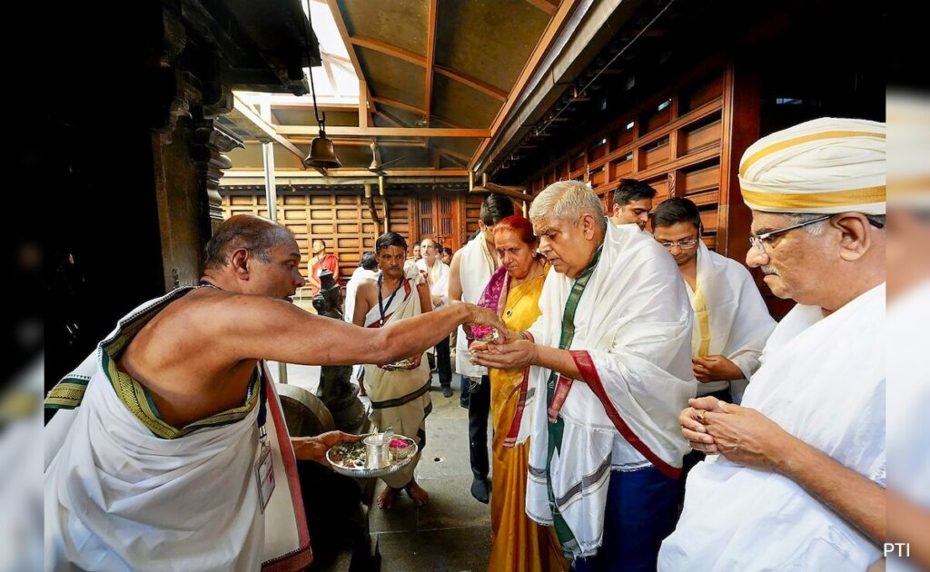 Do Away With VIP Culture In Temples: Vice President Jagdeep Dhankhar
