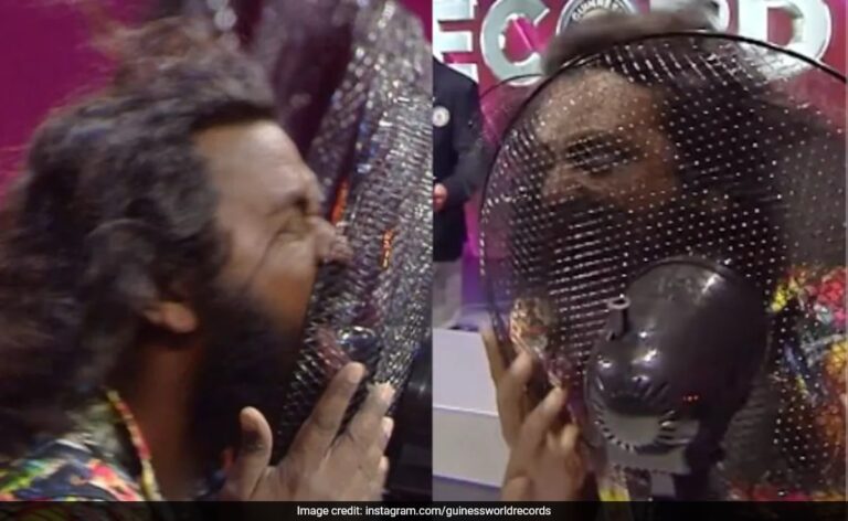 Telangana 'Drill' Man Stops 57 Fans With His 'Tongue', Sets World Record