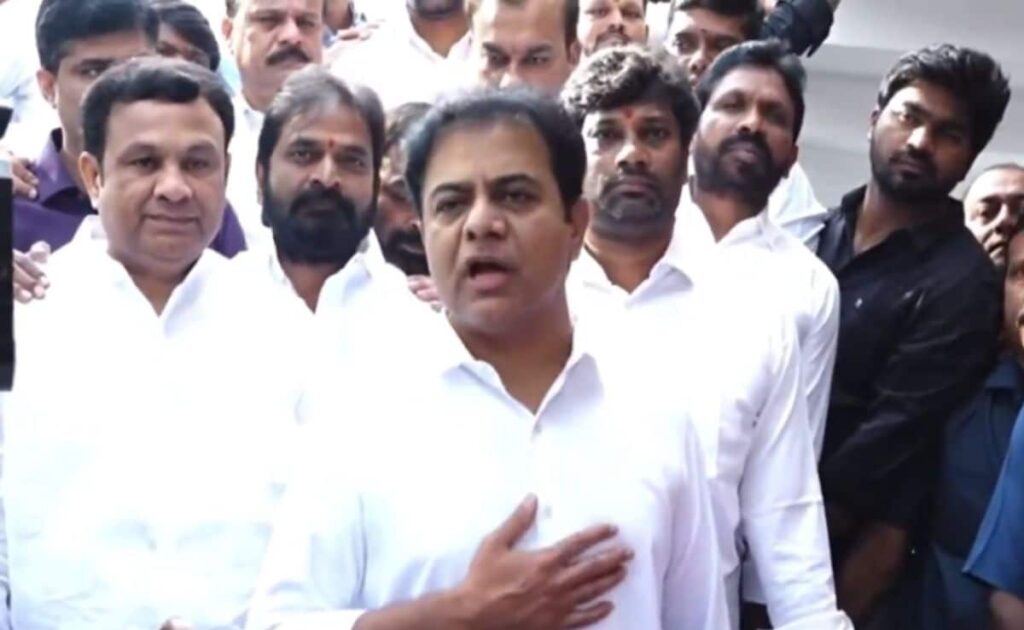 Police Charges KT Rama Rao For Road Obstruction, Public Nuisance