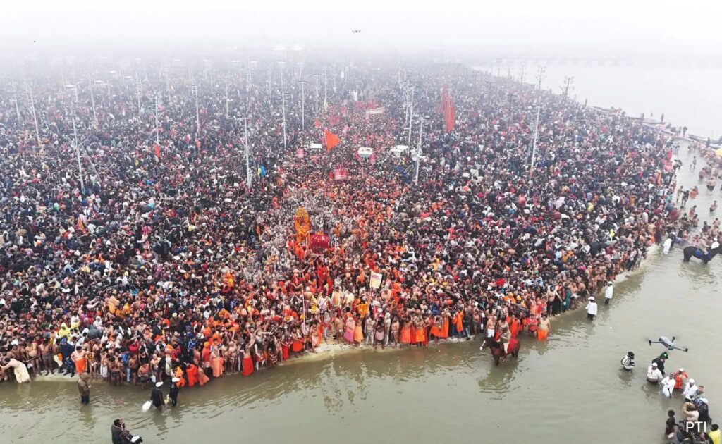 QR Codes At Electric Poles Installed To Help Locate Lost Pilgrims At Maha Kumbh