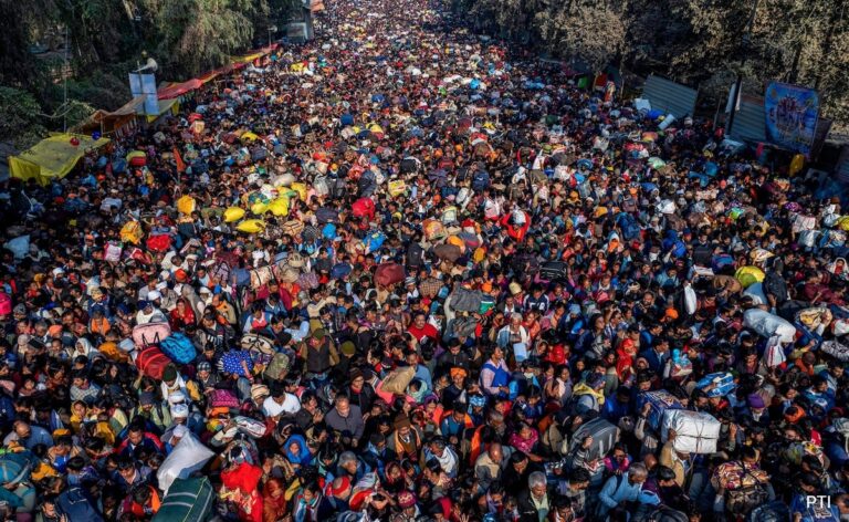 Stunning Drone Visual Shows Massive Crowd Of Devotees At Maha Kumbh Mela