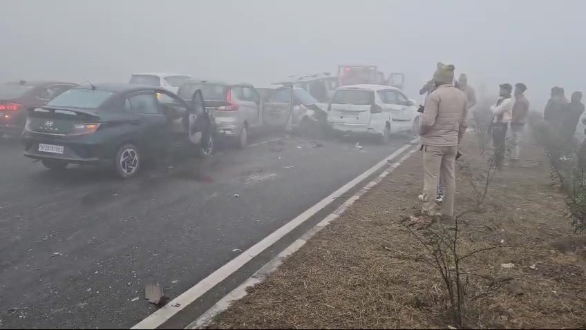 Video: 6 Vehicles Collide On Delhi-Lucknow National Highway Amid Dense Fog