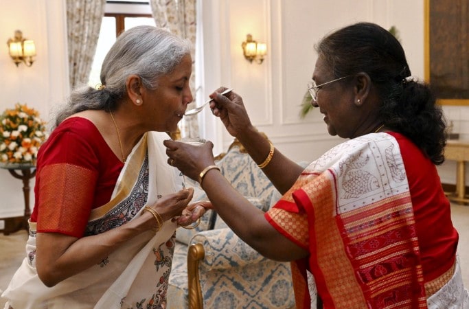 Nirmala Sitharaman's 'Dahi-Cheeni' Moment With President Ahead Of Budget