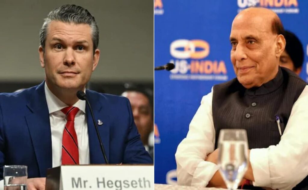 Rajnath Singh Holds Call With US Counterpart Pete Hegseth To Boost Ties