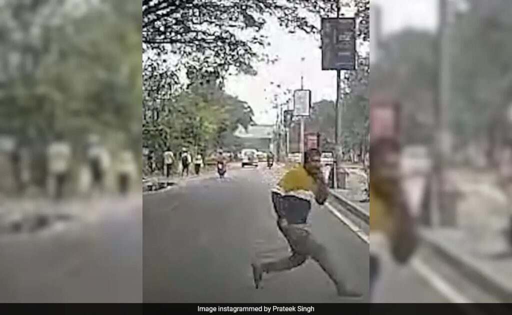 Viral Dashcam Video From Bengaluru Shows Man Staging Car Accident