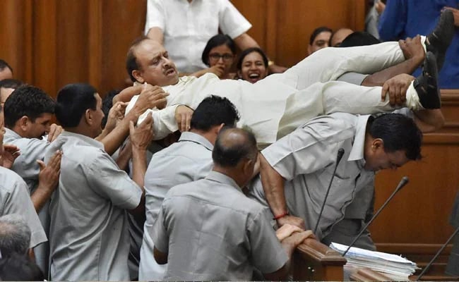 Thrown Out, Literally, In 2015, BJP's Vijender Gupta Now Delhi Speaker