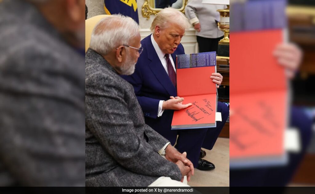 Trump Gifts Signed Copy Of His Book To PM Modi, Says "You Are Great"