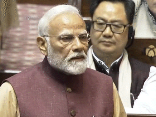 राज्यसभा में मोदी की 92 मिनट की स्पीच:कहा- हमारा एजेंडा नेशन फर्स्ट; कांग्रेस का मॉडल फैमिली फर्स्ट, सत्ता सुख के लिए लोकतंत्र को कुचला
