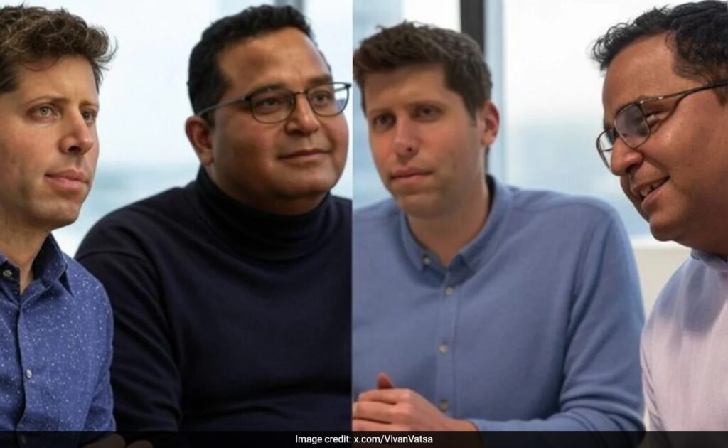 "AI Can Surprise Our Bh-Ai Too": PayTM CEO On Edited Pics With Sam Altman