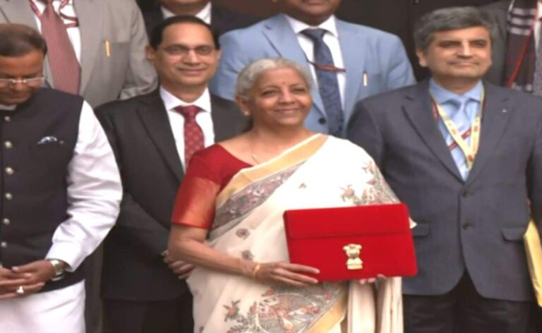 Nirmala Sitharaman Poses With Budget Tablet, Meets President