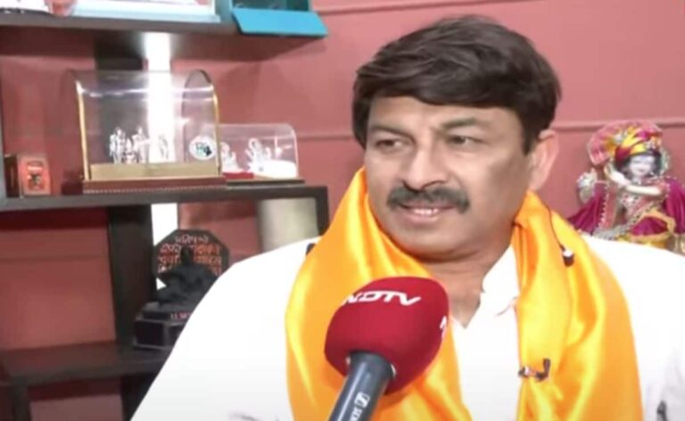 "Yamuna Curse On Arvind Kejriwal": Manoj Tiwari As BJP Heads For Delhi Win