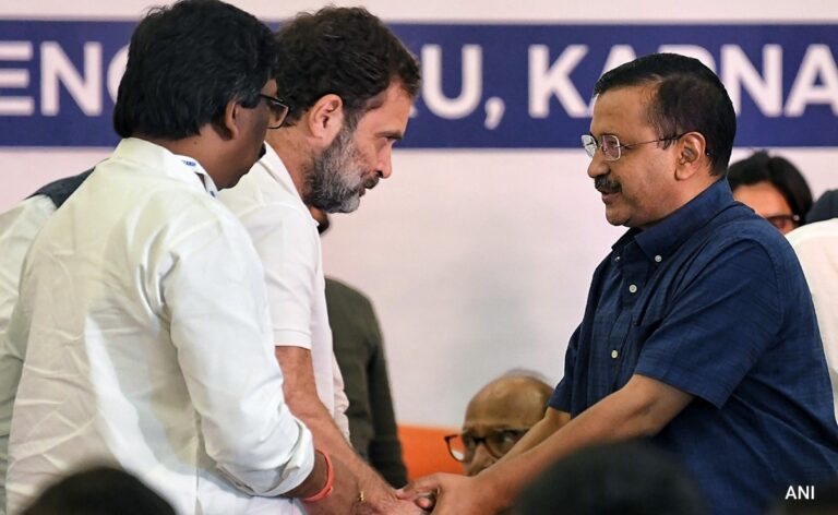 "Drink Yamuna Water, Will Meet You In...": Rahul Gandhi Jabs Arvind Kejriwal