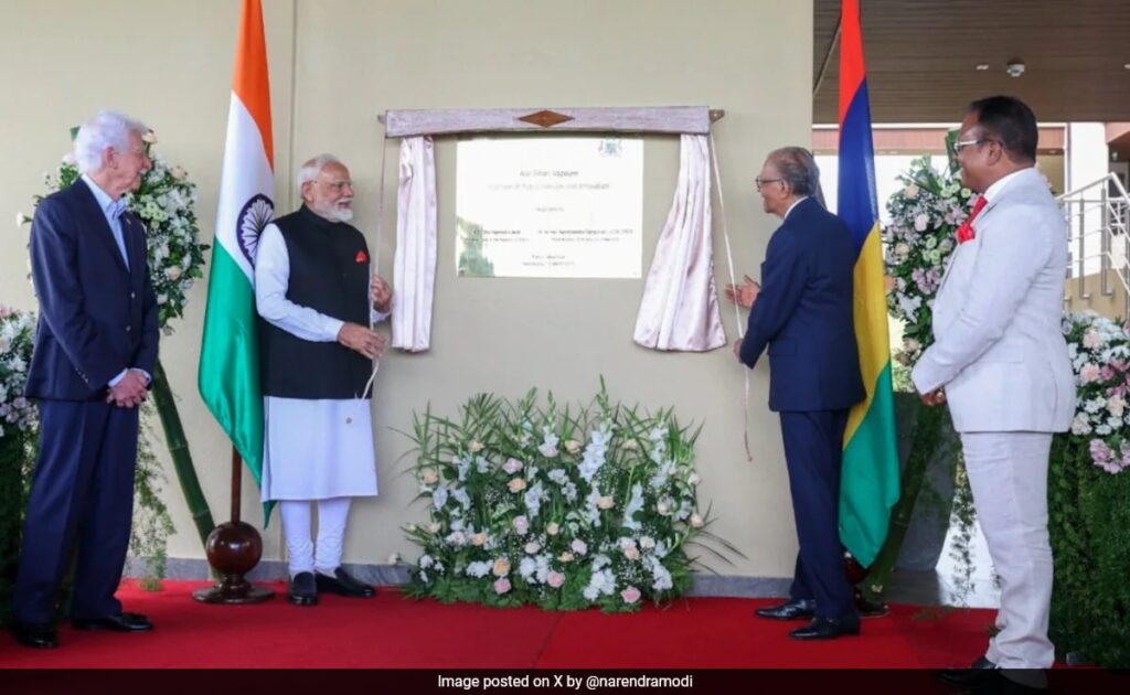 PM Modi, Mauritius PM Inaugurate Atal Bihari Vajpayee Institute