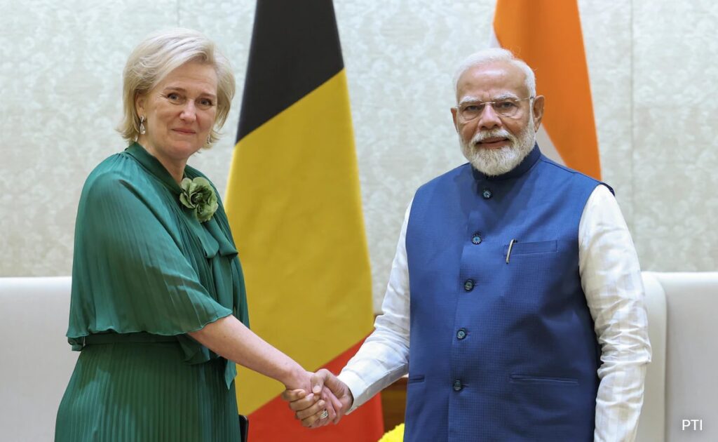 "Appreciate Her Initiative To...": PM Modi Meets Belgium's Princess Astrid