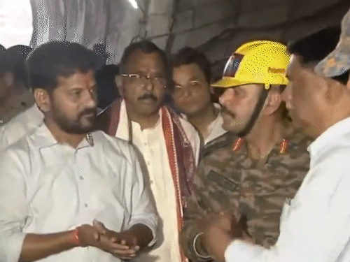 तेलंगाना टनल हादसा, 8 मजदूरों के रेस्क्यू का 9वां दिन:CM ने घटना स्थल का दौरा किया; भाजपा बोली- सरकार की लापरवाही से हादसा हुआ