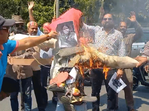 सपा सांसद की जुबान काटने वाले को इनाम का ऐलान:श्री राष्ट्रीय राजपूत करणी सेना के उदयपुर अध्यक्ष बोले- 5.51 लाख रुपए देंगे