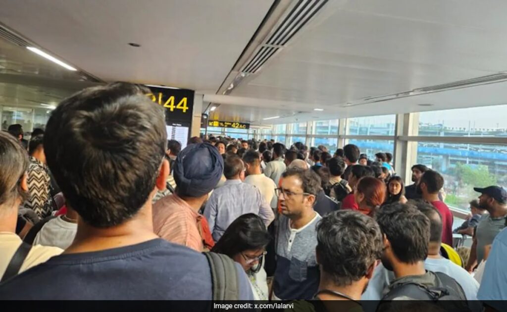 Chaos At Delhi Airport After Dust Storm, Departures Running An Hour Late