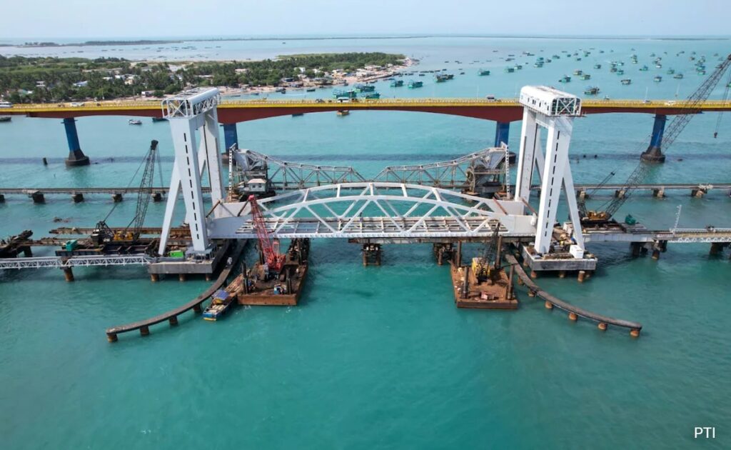 PM Modi Launches New Pamban Bridge, India's First Vertical-Lift Sea Bridge