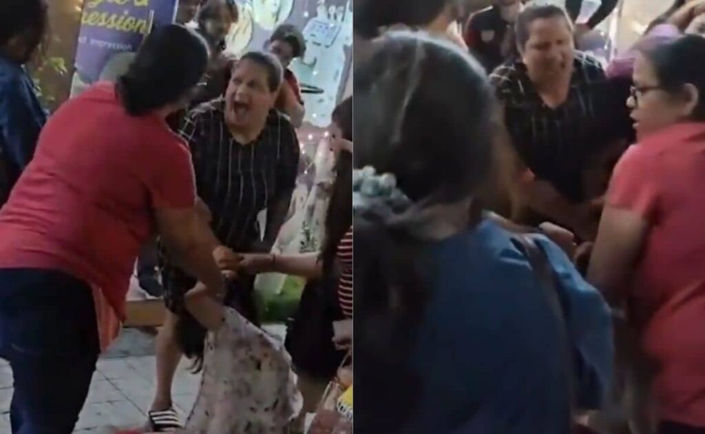 On Camera, Noida Woman Grabs Another's Hair, Pins Her Down, Calls For Cops