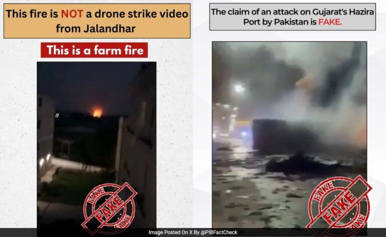 "Rajouri Suicide Attack, Gujarat Port Fire": Pak Disinformation Campaign