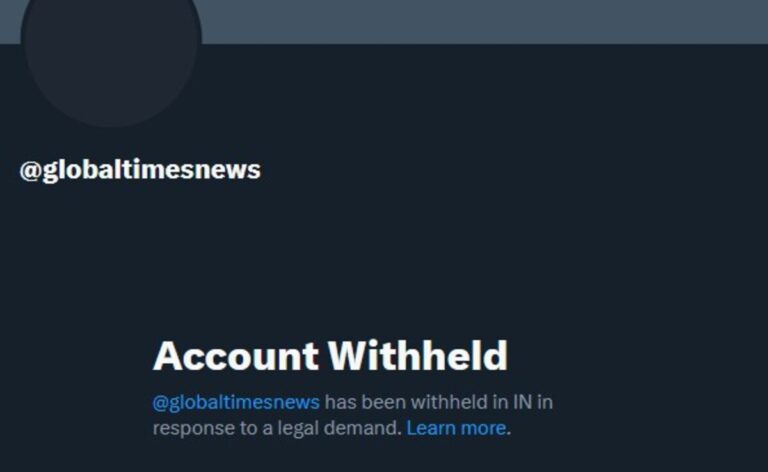India Blocks Chinese State Media Global Times' X Account Over Disinformation