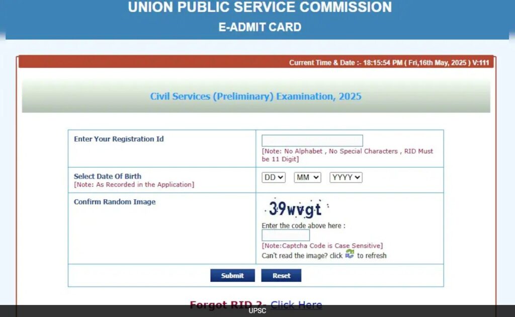 UPSC Prelims 2025: Admit Card Download Link Live, Check Exam Details And Guidelines