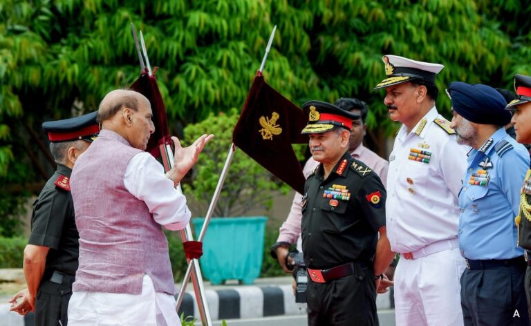 Defence Minister Rajnath Singh Meets CDS, 3 Service Chiefs Hours After Escalation By Pak