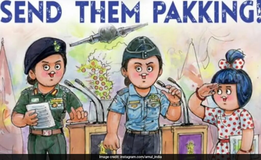 "Proudly Indian": Amul Praises Women Officers Who Led Op Sindoor Briefing