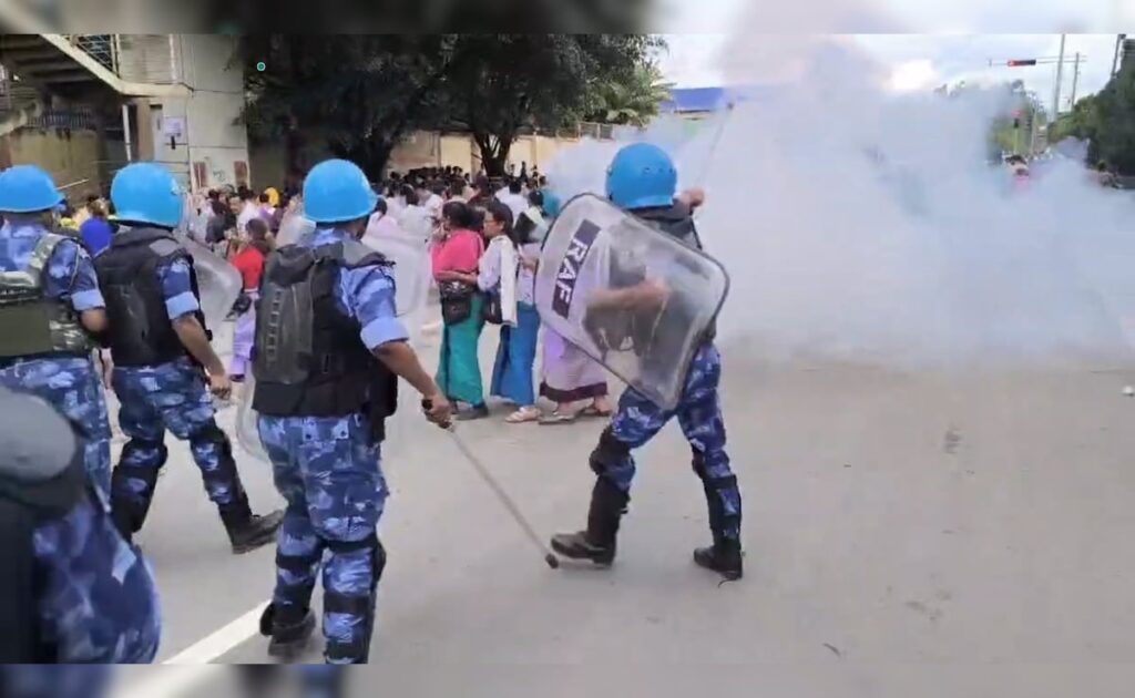 Protesters Clash With Security Forces Near Manipur Governor's House, 7 Injured
