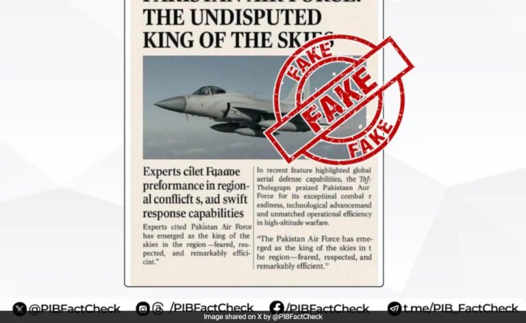 Pak Air Force Is 'Undisputed King'? Government Fact-Checks Propaganda