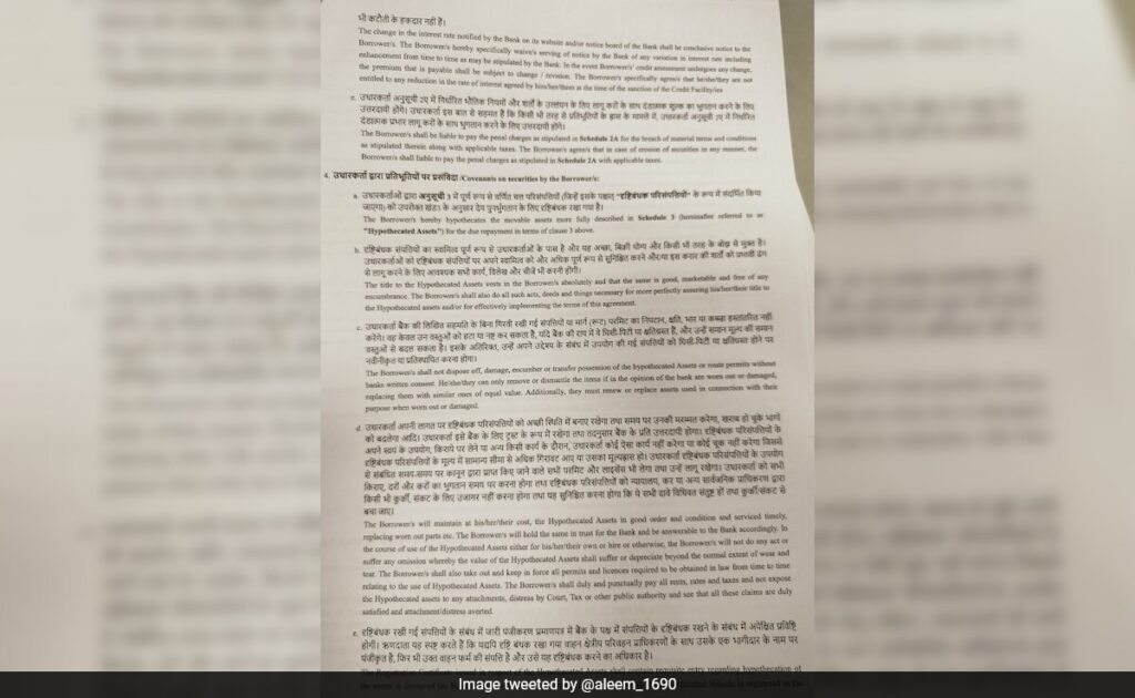 Bengaluru Man Highlights Absence Of Kannada In Vehicle Loan Papers: "How Is A Kannadiga...?"