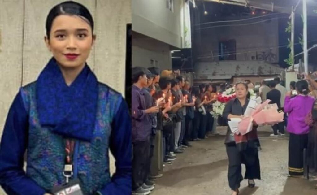 Body Of Air India Crew Member Lamnunthem Singson Reaches Manipur, Thousands Bid Her Farewell